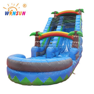 Winsun toboganes de agua inflables de doble carril personalizados para fiesta de niños Castillo inflable con piscina Combo ¡Diversión al aire libre! - Product Image 2