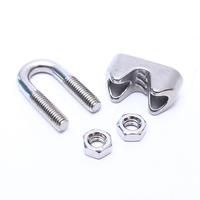 Collier de serrage en U pour câble métallique en acier inoxydable, attache de selle pour accessoires marins