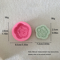 3D Niedliche Blumen-Fondant-Silikonform Kuchendekoration Werkzeug Seifenform Backzubehör Umweltfreundlich Hitzebeständig Mousse-Kuchen