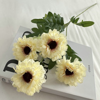 Bouquet de fleurs artificielles en soie, réaliste et fait main, pour la décoration de la maison, des mariages et des fêtes