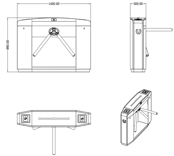 Semi-auto public transportation Bus Ticket design speed swing Turnstile Rfid Card Government optical Turnstiles For Stadium gate