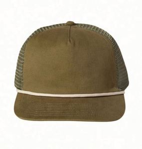 Casquettes de camionneur 5 panneaux en velours côtelé personnalisées de haute qualité avec logo brodé en relief 3D, casquette en jean à fermeture snapback, tendance pour la plage - Product Image 2