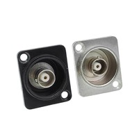 Connecteur à double prise BNC de type D Adaptateur de montage sur panneau de châssis Pièces de surveillance audio Prise femelle à femelle