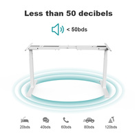 Cadre de bureau électrique à double moteur réglable en hauteur pour position assise ou debout avec boîtier de commande pour bureau minimaliste