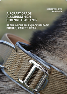 Neues Taktisches Outdoor-Hundehalsband aus Reflektierendem Leichtem Weichem Polyester für Große Hunde Training Großhandel - Product Image 5