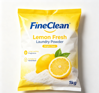 Lessive en poudre concentrée écologique en vrac, parfum citron 1kg, pour usage commercial - Personnalisable pour les acheteurs B2B