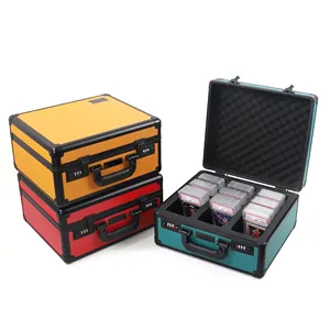 Custom Waterproof Graded 3 Row Slab Cards Storage Box for BGS, SGC, GMA Graded Cards , P-SA Sports Trading Card Carry Case