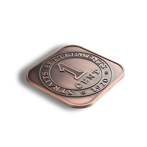 Custom Promotional Square Number Metal <b>Table</b> <b>Coasters</b> for Drinks - Product Image 1