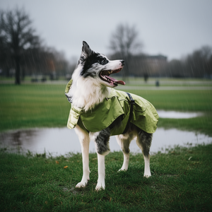 Veste imperméable pour chien, gilet de sport vert taille XL, cordon de serrage réglable, vêtements pour animaux de compagnie, toutes saisons, utilisation en extérieur - Product Image 2