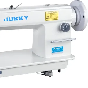 JUKKY 0302 yüksek hızlı Lockstitch DİKİŞ MAKİNESİ düz yatak tarzı makine endüstriyel DİKİŞ MAKİNESİ deri ağır malzeme için