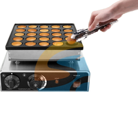 Machine à gaufres électrique commerciale Shuangchi à 25 trous et machine à faire fondre le chocolat, équipement de restauration en acier inoxydable de qualité alimentaire, vente