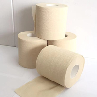 Fabricant de rouleaux de papier toilette doux personnalisés, écologiques, jetables, en pâte de bois vierge gaufrée