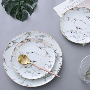 Juego de <span class=keywords><strong>vajilla</strong></span> de <span class=keywords><strong>porcelana</strong></span> blanca de diseño italiano de estilo occidental, platos de cena para restaurantes - Product Image 5