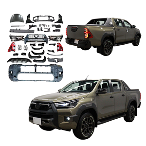 Kit de Carrocería Completo de Estilo <span class=keywords><strong>Antiguo</strong></span> a Nuevo para Toyota Hilux <span class=keywords><strong>Vigo</strong></span> 2004-2015 a Rocco 2023, Accesorios para Automóviles, Parachoques Delanteros y Traseros, Piezas de Faros Delanteros - Product Image 1