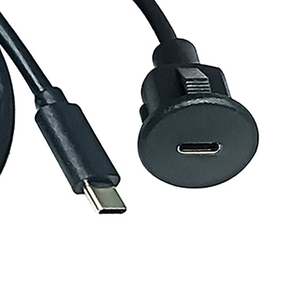 <span class=keywords><strong>C</strong></span>âble d'extension <span class=keywords><strong>USB</strong></span> de bureau à montage sur panneau, 1m, <span class=keywords><strong>noir</strong></span>, <span class=keywords><strong>USB</strong></span>-<span class=keywords><strong>C</strong></span>, mâle vers type <span class=keywords><strong>C</strong></span>, femelle - Product Image 6