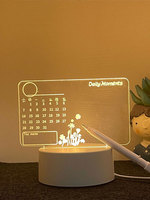 Tableau d'écriture carré en acrylique LED, lampe pour dessin et messages, personnalisable, cadeau de décoration de bureau pour la remise des diplômes