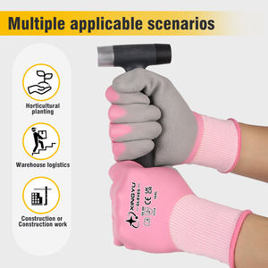 15 गेज पॉलिएस्टर नायलॉन काम दस्ताने कस्टम रेतीले लेटेक्स लेटेक्स सुरक्षा अंगूठे गर्म बिक्री हार्डवेयर उपकरण हाथ हाथ हाथ की सुरक्षा - Product Image 3