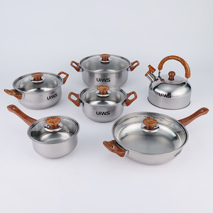 Non Stick 12 Pieces Cooking <strong>Pot</strong> <strong>Set</strong> Multi-function Stainless Steel Cookware <strong>Set</strong> - Product Image 5