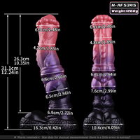 NNSX Dildo en forme de cheval noué de 12 pouces, Dildo monstre long de fantaisie, Jouet sexuel noué pour le point G, Jouet créature avec ventouse, Dildo plug anal
