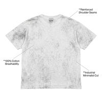 Camiseta Gráfica Personalizada 100% Algodón Vintage con Lavado Ácido, Jersey Grueso Slub, Corte Regular, Estampado High Street Angel Bee, Serigrafía