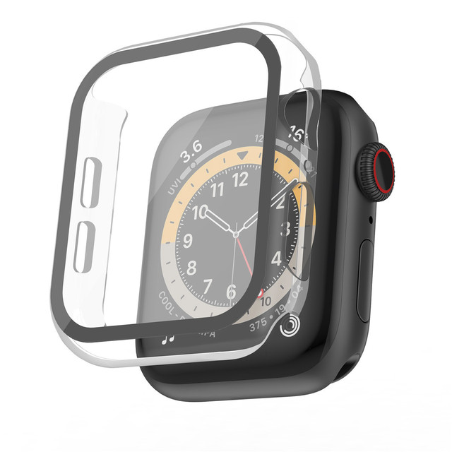 For Apple Watch Series 6 case 38mm 40mm 42mm 44mm with Tempered Glass Screen Protector