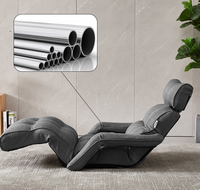 Fauteuil inclinable moderne capitonné pour la maison, le bureau et la chambre – Chaise longue individuelle confortable avec fonction couchage