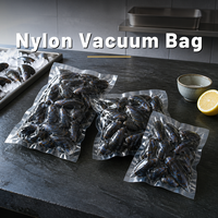 Sacs sous vide en nylon personnalisés, transparents et lisses, à trois soudures latérales pour l'emballage des moules