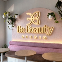 Enseigne extérieure rétroéclairée 3D, enseigne de magasin, logo de marque personnalisé, enseigne lumineuse LED pour bureau, studio, entreprise, nom de magasin