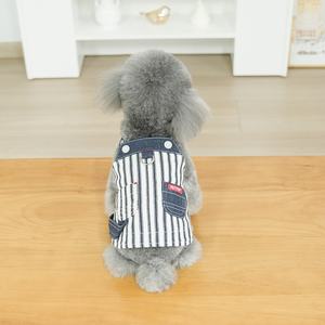 Chiot vêtements printemps bretelles fines <span class=keywords><strong>jupe</strong></span> en jean petit ours en peluche peut tirer deux pieds vêtements pour animaux de compagnie - Product Image 6
