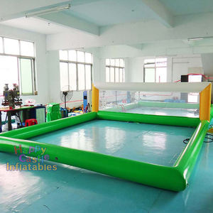 Juegos de deportes acuáticos Campo de voleibol inflable <span class=keywords><strong>Piscina</strong></span> de cancha de voleibol de agua inflable flotante con o sin piso - Product Image 1