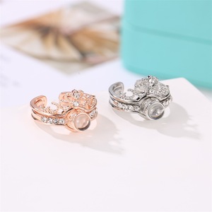 Corona Combinación Moda 100 Idiomas Te amo Personalidad Anillo <span class=keywords><strong>de</strong></span> <span class=keywords><strong>pareja</strong></span> abierto - Product Image 5