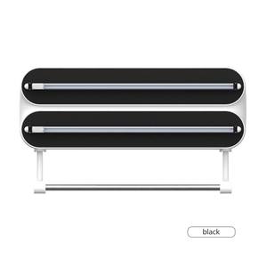 Coupe-<span class=keywords><strong>film</strong></span> alimentaire en aluminium amélioré 3-en-1 avec double lame <span class=keywords><strong>et</strong></span> organisateur de cuisine pour essuie-tout - Product Image 3