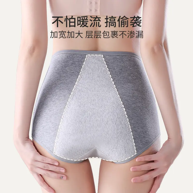 FRX UN01 Free Odor Menstrual 4 Layers Bragas Menstruales Absorbent Panties Menstrual Custom Logo Women Period Underwear