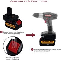Adaptateur de batterie Urun Chargeur USB DM18GL Convertisseur pour Dewalt pour Milwaukee 18v Batterie Li-ion Fonctionne pour Craftsman 19.2V Outil