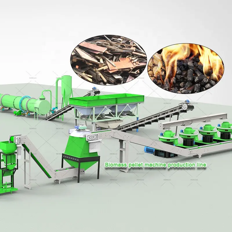 0.8-1 T/h Energie Besparen Biomassa Ring Matrijs Granulator/Zaagsel Stro Hout Pellet Maken Machine