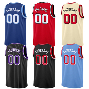 Maillot de basketball personnalisé 7XL, design sur mesure, respirant, grande taille, sans manches, style old school, pour l'été - Product Image 1