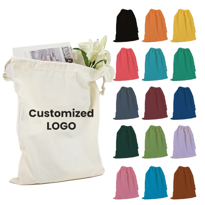 Sacolas promocionais personalizadas para compras, sacolas de lona de algodão em branco, sacolas de compras em chita com logotipo impresso