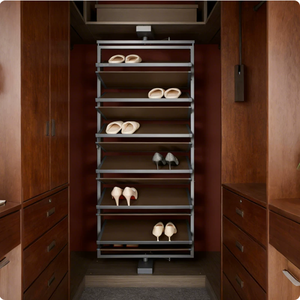 Étagère à chaussures rotative à 360 degrés, organisateur de rangement coulissant pour armoire - Product Image 2