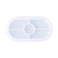 Moules ovales souples en silicone pour le moulage avec résine, béton, ciment et argile polymère Moule ovale en silicone