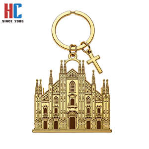 Llavero de Metal con Relieve 3D del <span class=keywords><strong>Duomo</strong></span> de Milán, Recuerdo de <span class=keywords><strong>Italia</strong></span>, Iglesia Gótica, Fabricado por una Empresa con 23 Años de Experiencia - Product Image 6