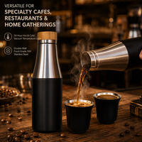 Ensemble de thermos à café 550 ml 100 % manuel avec tasses, service tout-en-un, boîte cadeau, direct usine