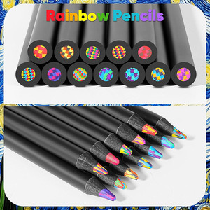 Matite Multicolore Bview, Set da 12 Pezzi, Matite Arcobaleno <span class=keywords><strong>per</strong></span> Bambini e Adulti, <span class=keywords><strong>per</strong></span> Disegno, Colorazione e Schizzi - Product Image 2