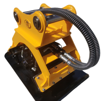 Nouvelle Plaque Compacteuse Hydraulique Rotative WIGON de 2 à 40 Tonnes Compatible avec les Excavatrices pour la Construction