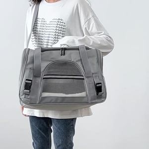 Portable Handheld Pet Bag Wearable Shoulder Bag Pets Cats Dogs Foldable Cat Carrier Furry Cushion Breathable Cat Backpack - Product Image 1