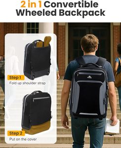 MATEIN Sac <span class=keywords><strong>à</strong></span> dos roulant antivol <span class=keywords><strong>pour</strong></span> <span class=keywords><strong>ordinateur</strong></span> <span class=keywords><strong>portable</strong></span> de 17 pouces, avec port USB, <span class=keywords><strong>valise</strong></span> <span class=keywords><strong>à</strong></span> <span class=keywords><strong>roulettes</strong></span> <span class=keywords><strong>pour</strong></span> collège et école, sac de transport <span class=keywords><strong>pour</strong></span> - Product Image 6