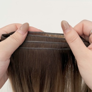 Extensiones de Cabello Genius Weft y Extensiones Genius Weft Onduladas y Rizadas para Mujer, Extensiones Rusas Finas e Invisibles Genius Weft - Product Image 4