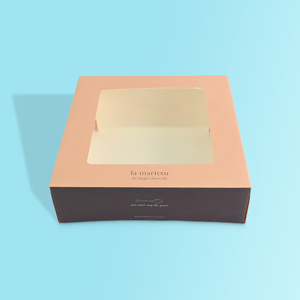 Sinh thái thân thiện có thể gập lại thực phẩm đóng gói hộp cửa sổ cho cửa hàng bánh <span class=keywords><strong>Macaron</strong></span> bánh sinh nhật đóng gói - Product Image 6