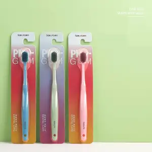 Best Selling High Quality Solid Color Adult Soft Bristled Toothbrush Plastic Toothbrush For Adults