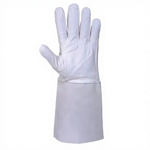 Excellent TIG Welding Safety Gloves CE Certified Thickness Safety <b>Cuff</b> Long-Lasting Cow Split <b>Leather</b> Goat Grain - Product Image 1