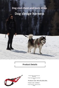 X-バックトレーニングハーネスビッグドッグスポーツマッシング反射犬引きパッド入りハーネスハスキーラブラドールそりランニング - Product Image 2